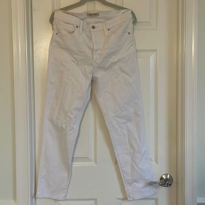 Madewell Stovepipe Jeans in pure white